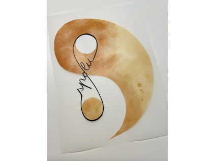Nažehlovačka na oblečenie - Jing Jang Š16cm x D21cm