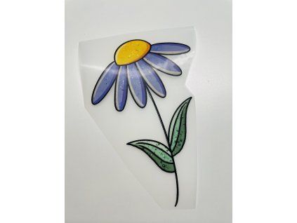 Nažehlovačka na oblečenie - Fialový kvietok Š11cm x D17cm