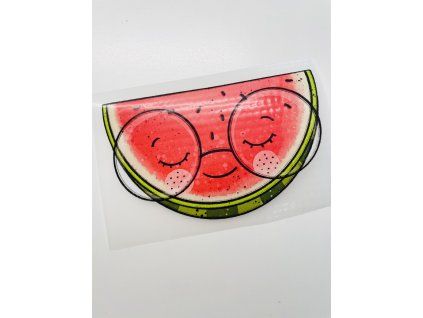 Nažehlovačka na oblečenie - Melón s okuliarmi Š17cm x D10cm