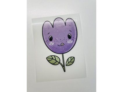 Nažehlovačka na oblečenie - Fialka Š9cm x D13cm