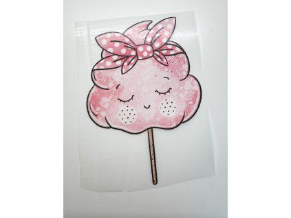 Nažehlovačka na oblečenie - Cukrová vata /bez okuliarov/ Š13cm x D18cm