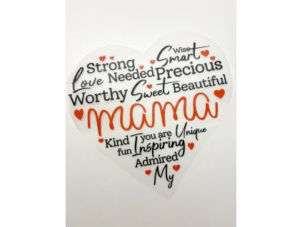 Nažehlovačka na oblečení - Máma Š26cm x D24cm