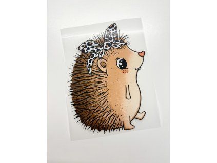 Nažehlovačka na oblečení - Jablečková Ježinka Š12cm x D16cm
