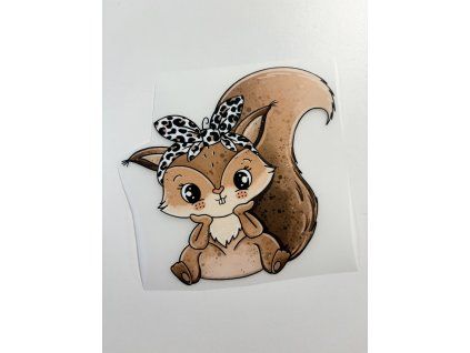 Nažehlovačka na oblečenie - Veverička Š14cm x D13cm