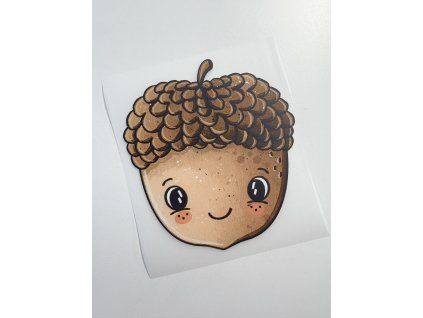 Nažehlovačka na oblečenie - Jesenný žaluď malý Š8cm x D9cm