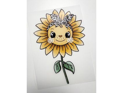 Nažehlovačka na oblečení - Slunečnice Š11cm x D17cm