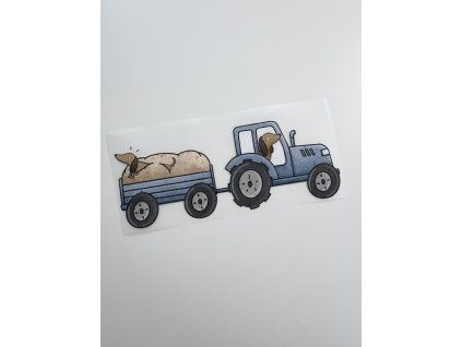 Nažehlovačka - Pejsek na farmě
