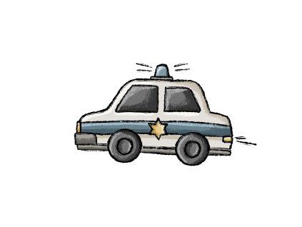 Nažehlovačka - Policajné auto