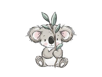 Nažehlovačka - Koala s vetvičkou