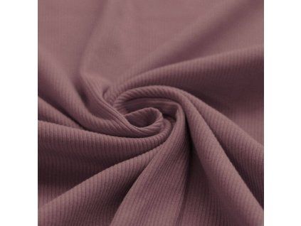 Žebrovaný úplet - starorůžový mauve