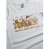 Dámske tričko - Christmas calories don’t count (biele a červené)