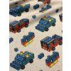 Žebrovaný úplet - Lego autíčka