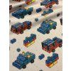 Žebrovaný úplet - Lego autíčka