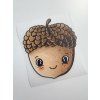 Nažehlovačka na oblečenie - Jesenný žaluď veľký Š12cm x D13cm