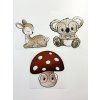 Žebrovaný úplet - Muchomůrka a její lesní přátelé