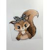 Žebrovaný úplet - Veverka Zoe