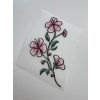 Nažehlovačka - Ružové malé kvietky